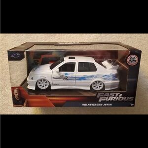 Fast & Furious Volkswagen Jetta Die-Cast Toy Car - White and Blue
